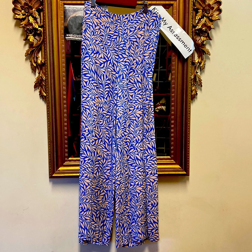 Diane Von Furstenberg  Leaf Print Trousers